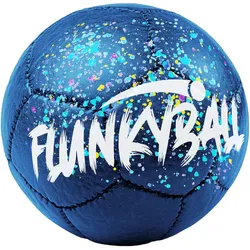 Flunkyball Ball 15cm dunkelblau weiß Outdoor Spielball Freizeit Zubehör Festival