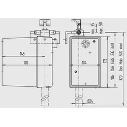 Elektro-Teleskop-Spindelantrieb, 2-stufig