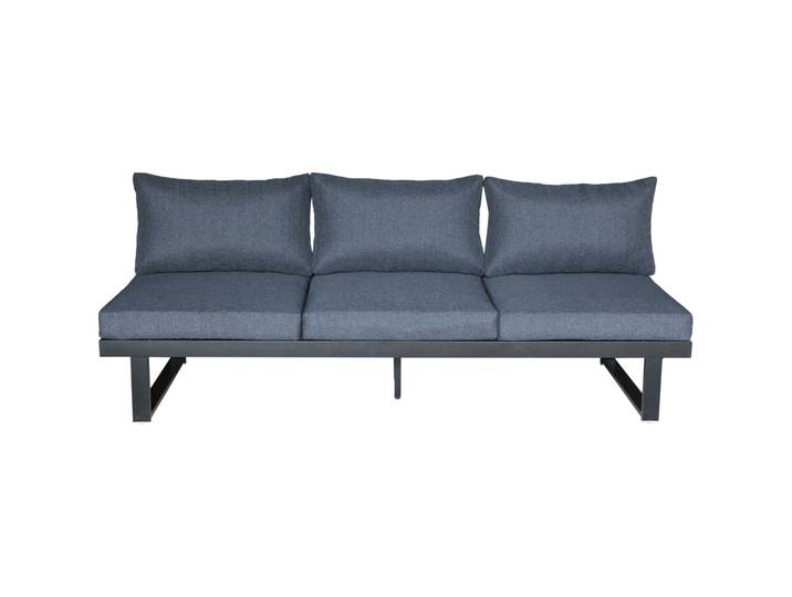 Gartenlounge Varion schwarz Aluminium 4 B 207 T 73 cm - Gartenlounge - Wetterfeste Gartenmöbel & Accessoires