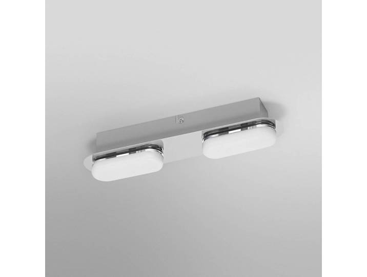 LEDVANCE SMART+ Smart Home Deckenleuchte Orbis Wall Duplo, dimmbar, chrom / silber, für Badezimmer, Kunststoff, Modern