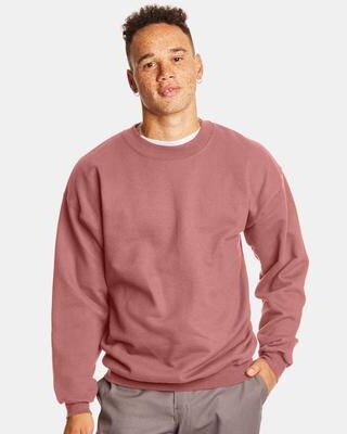 Hanes F260 Ultimate Cotton Crewneck Sweatshirt in Mauve size 2XL