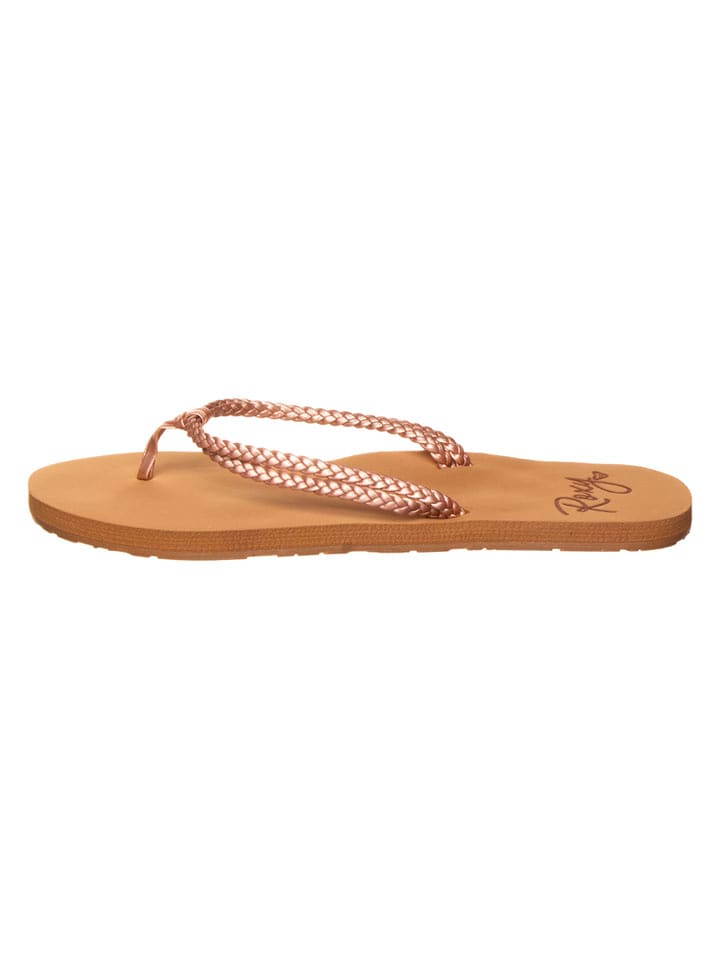 Roxy Zehentrenner "Costas" in Rosa/ Hellbraun - 42