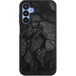 Nivocase Handyhülle für Samsung Galaxy A15 5G Hülle NIVOpure Case Schwarz Beton Stein schwarz (Samsung Galaxy A15 5G), Smartphone Hülle, Schwarz