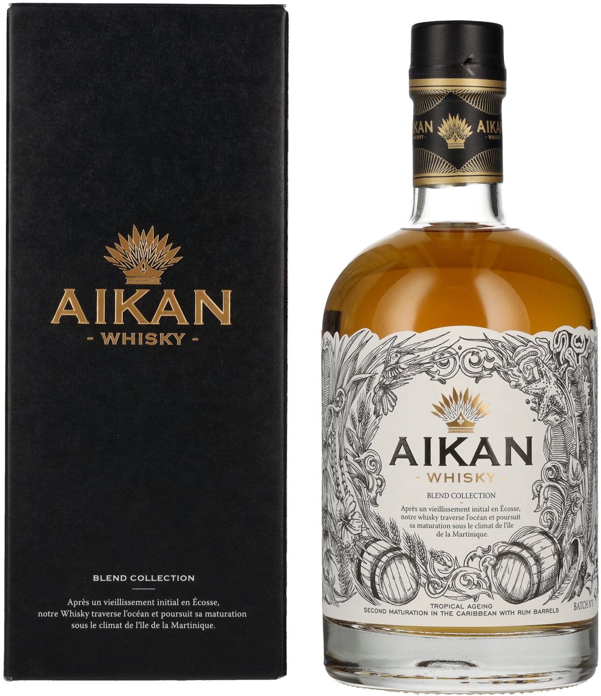Aikan Whisky Blend Collection Batch No. 3 43% Vol. 0,5l in Geschenkbox
