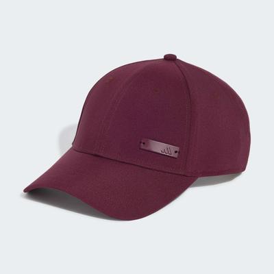 Baseball Cap ADIDAS PERFORMANCE "BB CAP LT MET", Damen, rot (maroon), Obermaterial: 100% Polyester, Caps, sportlicher Stil, für Erwachsene