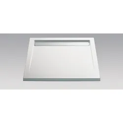 HSK Acryl Quadrat-Duschwanne super-flach 100 x 100 x 3,5 cm, mit integrierter Ablaufrinne 5525010WE