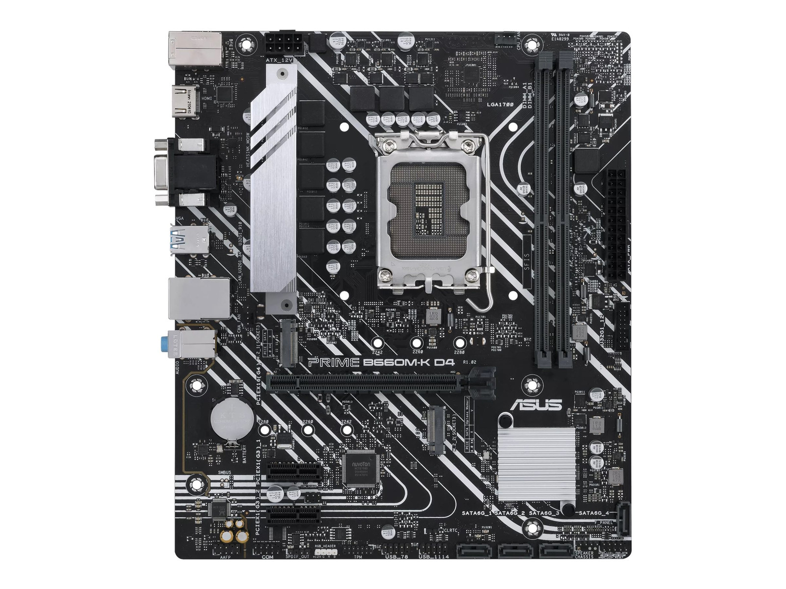 Asus Prime B660M-K D4 Moederbord LGA1700 B660 USB3.2 Gen 1