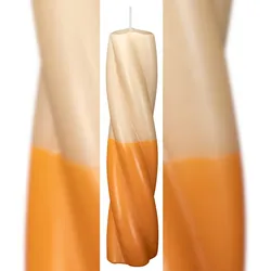 Wiedemann Kerzen Kerzen Elegant Twist Dukat-Sand 200 x Ø 40 mm, 1 Stück