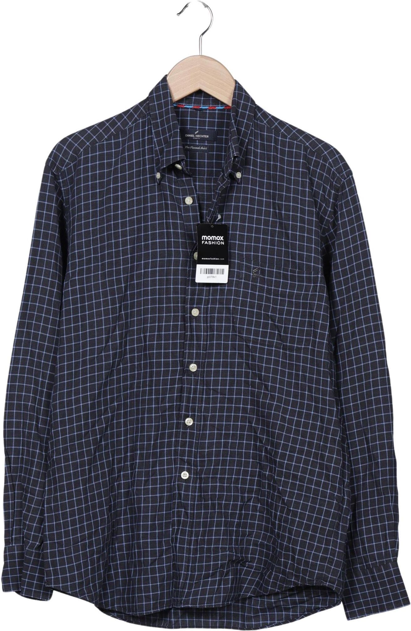 Daniel Hechter Herren Hemd, Marineblau, Gr. M, Baumwolle - Second Hand