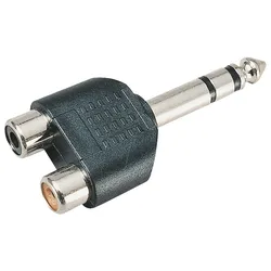 NTA 178 - 6,3 mm Stereo Klinken Stecker auf 2x Cinch Buchse