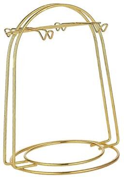 Uplift Essentials Golden Tea Cup And Saucer Display Rack four Cups