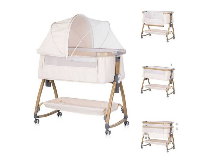 Chipolino Komplettbett Charisma, 84 x 49 cm, Wiegenfunktion, höhenverstellbar, Anti-Reflux, Moskitonetz