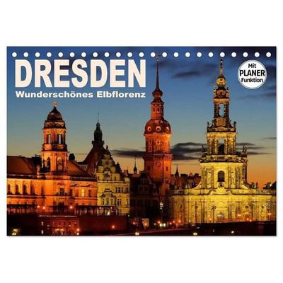 Dresden - Wunderschönes Elbflorenz (Tischkalender 2027 DIN A5 quer), CALVENDO Monatskalender