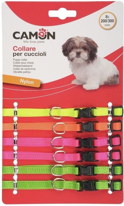 Camon Collare Puppy Reg Neon-8mm 6pz