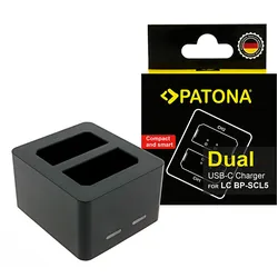PATONA Dual Ladegerät für Leica M10 / M10P / M10R – USB-C kompakt