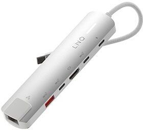 Adaptador HUB USB-C Pro LINQ LQ49061 6 em 1
