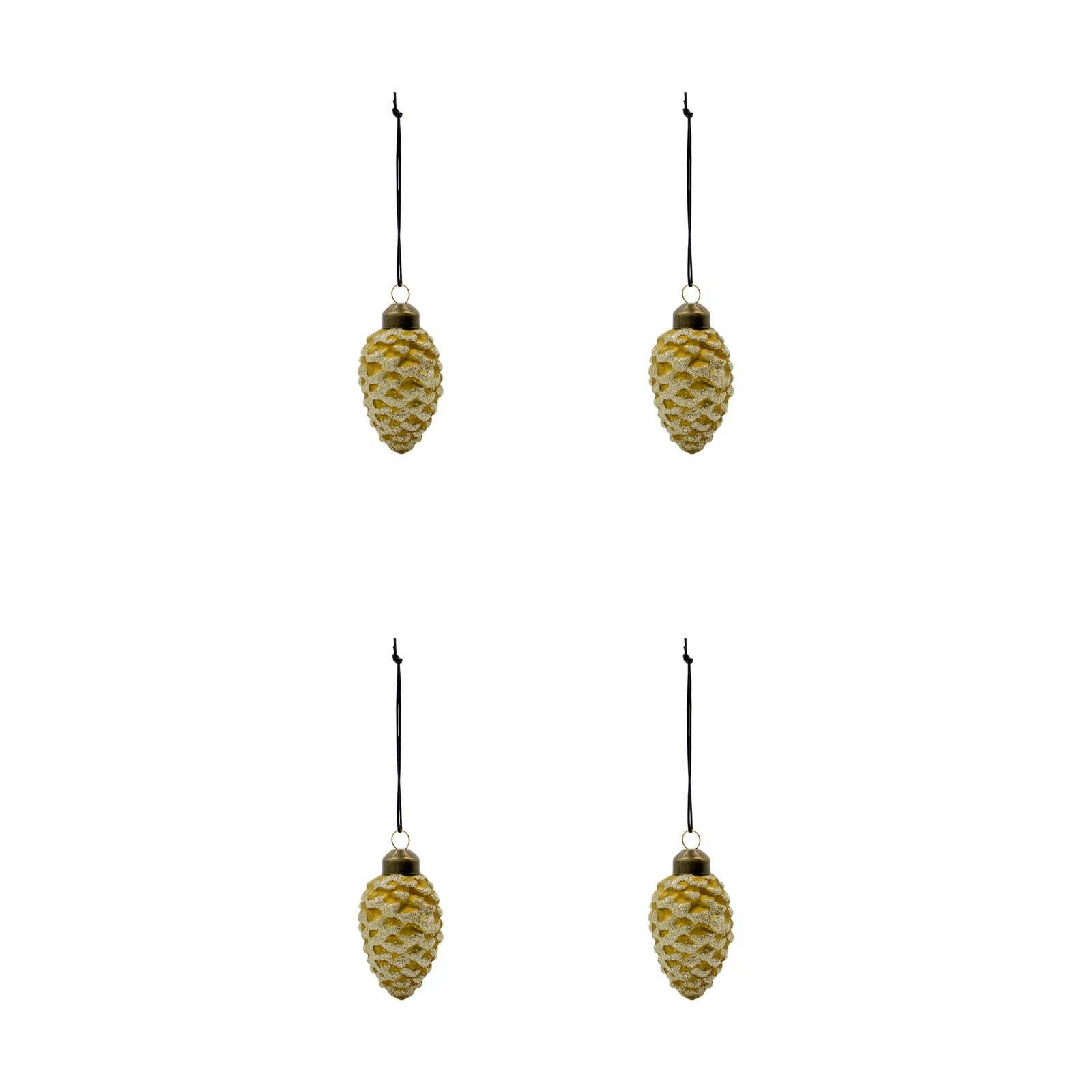 House Doctor Cone kersthanger 4-pack Groen