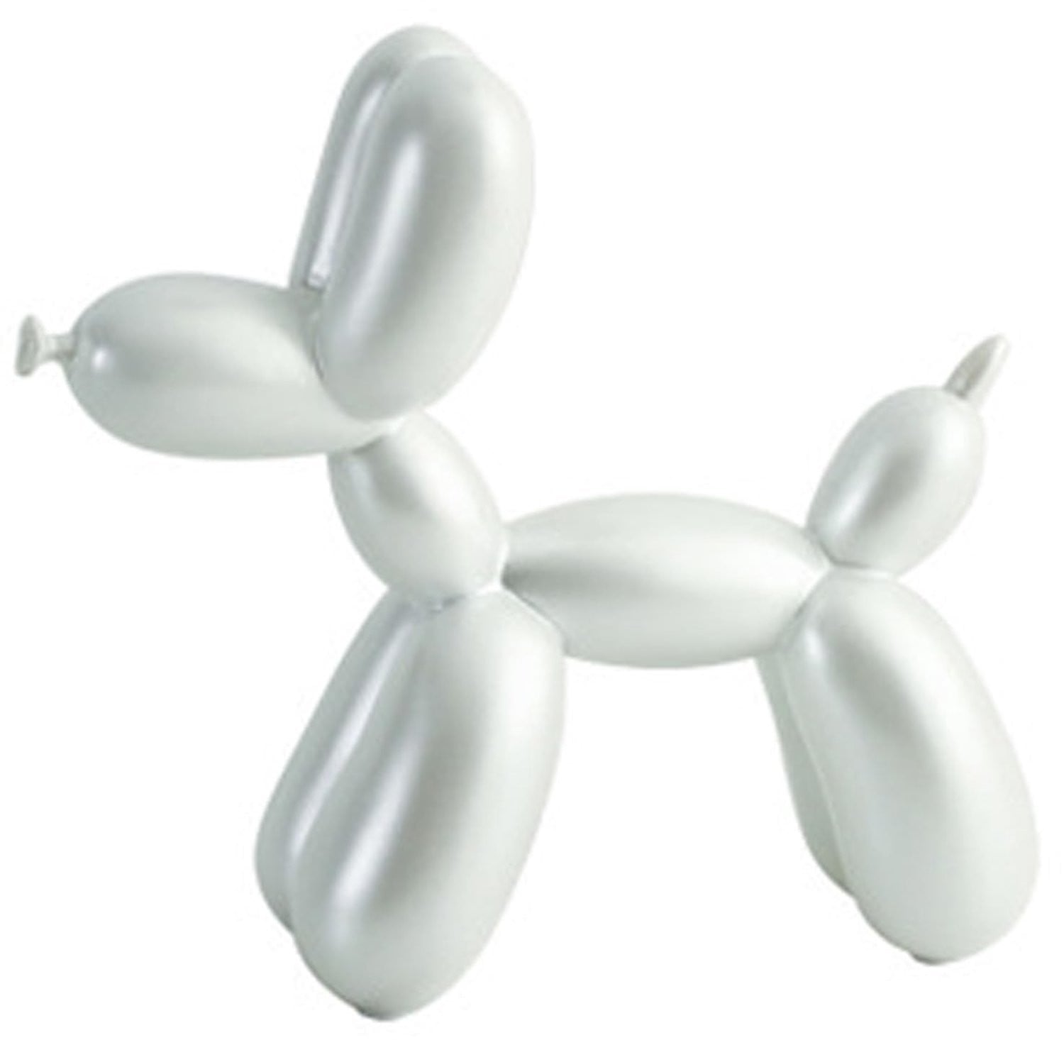Decoratieve Ballon Hond Beeldje Wit - Modern Abstract Kunstbeeld Woondecoratie