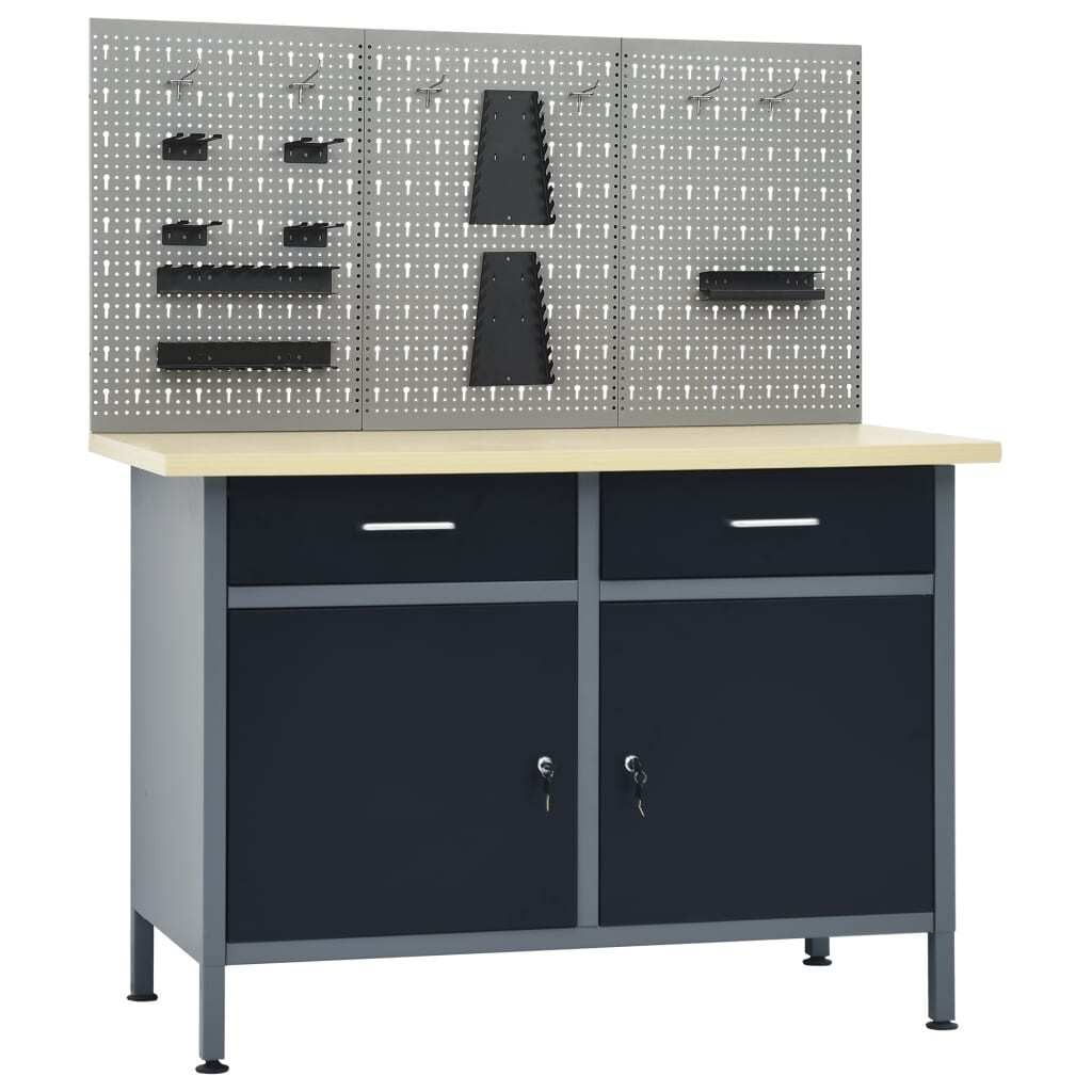 De Living Store werkbank met 3 gereedschapswanden