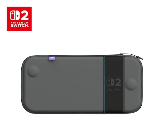 Turtle Beach PlayTrek Charcoal Black Dunne hoes voor Nintendo Switch 2, stootvast en krasbestendig, Zwart/Donkergrijs