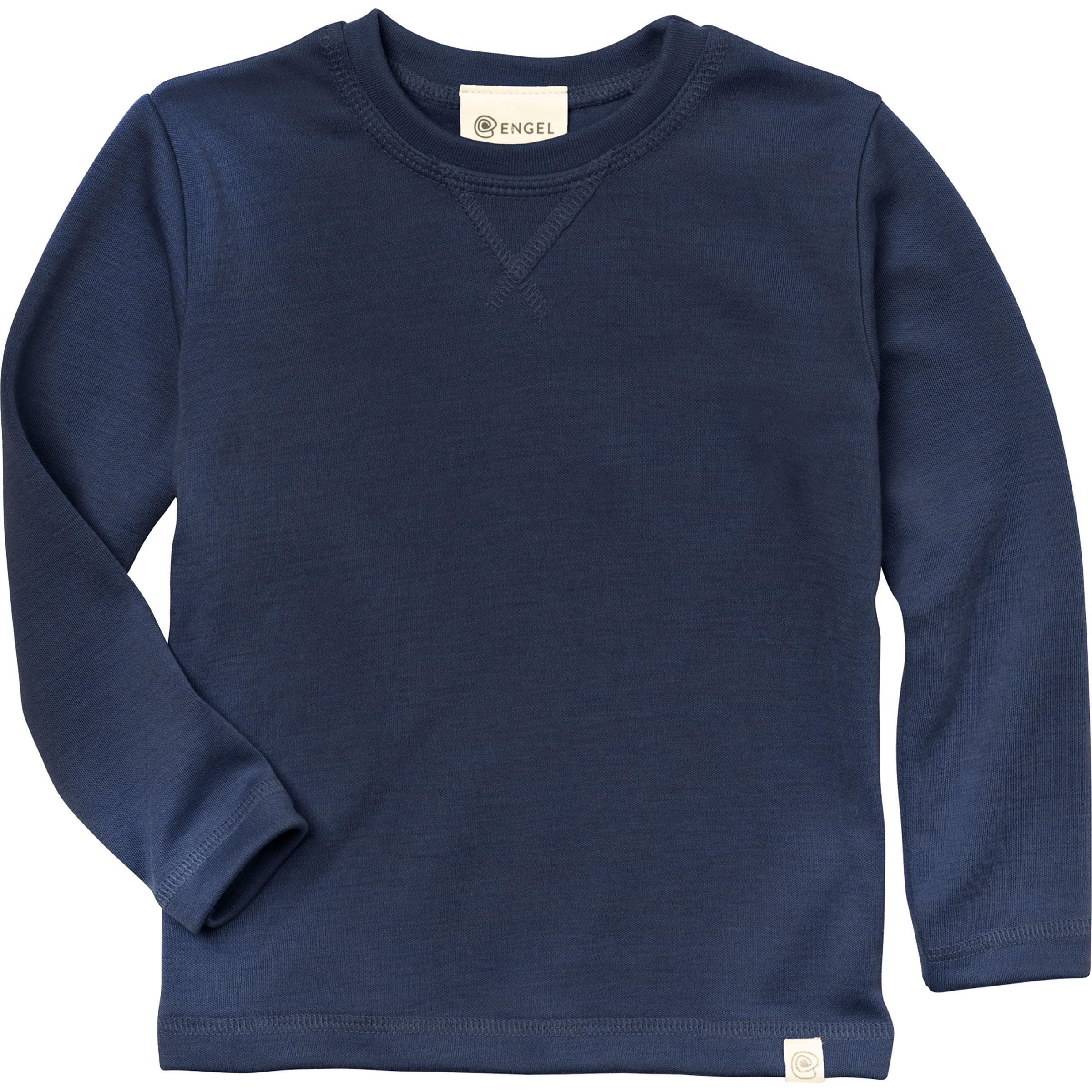 Engel Kinder Pullover blau Größe 116 Lifestyle Schnell trocknend Merinowolle