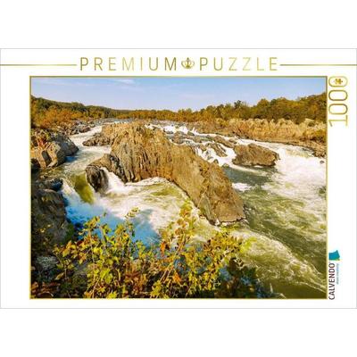 CALVENDO Puzzle Great Falls im Great Falls Park | 1000 Teile Lege-Größe 64x48cm Foto-Puzzle für glückliche Stunden