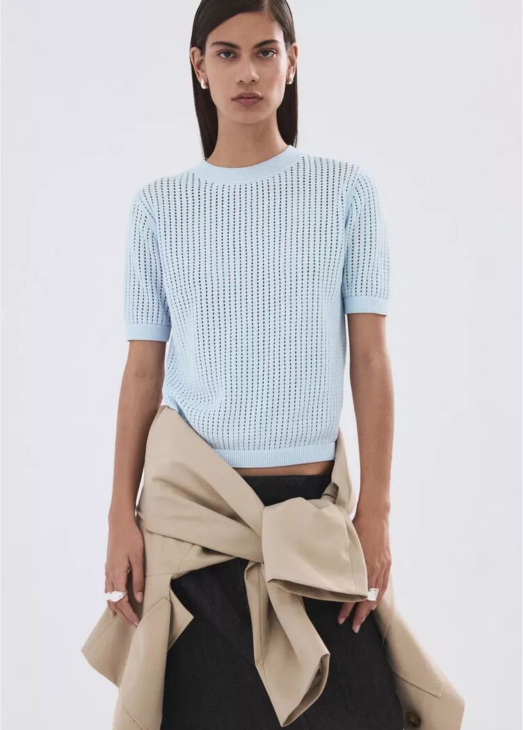 Mango - Pullover, für Damen, Saphirblau, Größe L