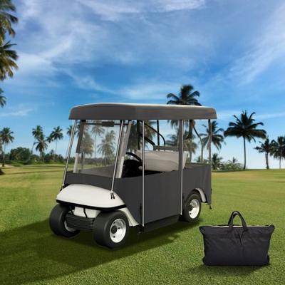 Tools, Home & Hobby 300D Waterproof Golf Cart Cover For 4 Person, 4 Sided Fairway Deluxe Driving Enclosure With Clear PVC Windows 300D Waterproof Golf Cart Cover For 4 Person, 4 Sided Fairway Deluxe Driving Enclosure With Clear PVC Windows