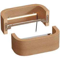 Sawo Sauna Led Beleuchtung, Holzkurvenleuchte 237 mm