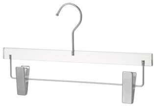 YBM Home Quality Acrylic Clear Skirt Hangers