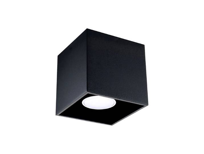Design Deckenlampe „Quad“ - 1-flammig Schwarz Sollux Lighting
