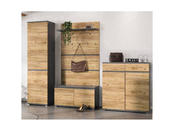 Ensemble d’entrée Lisbonne III 4 élém. 276 x 200 x 40cm Marron