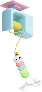 Inspire Picks Smart Hanging Cat Toy Interactive Cat Toy With Electric Motion & Scratch Rope For Self Play Fun blue
