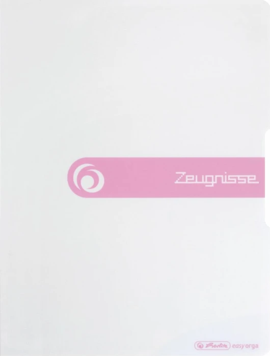 Herlitz PP-Folie "Zeugnisse" weiß 20 Klarsichthüllen