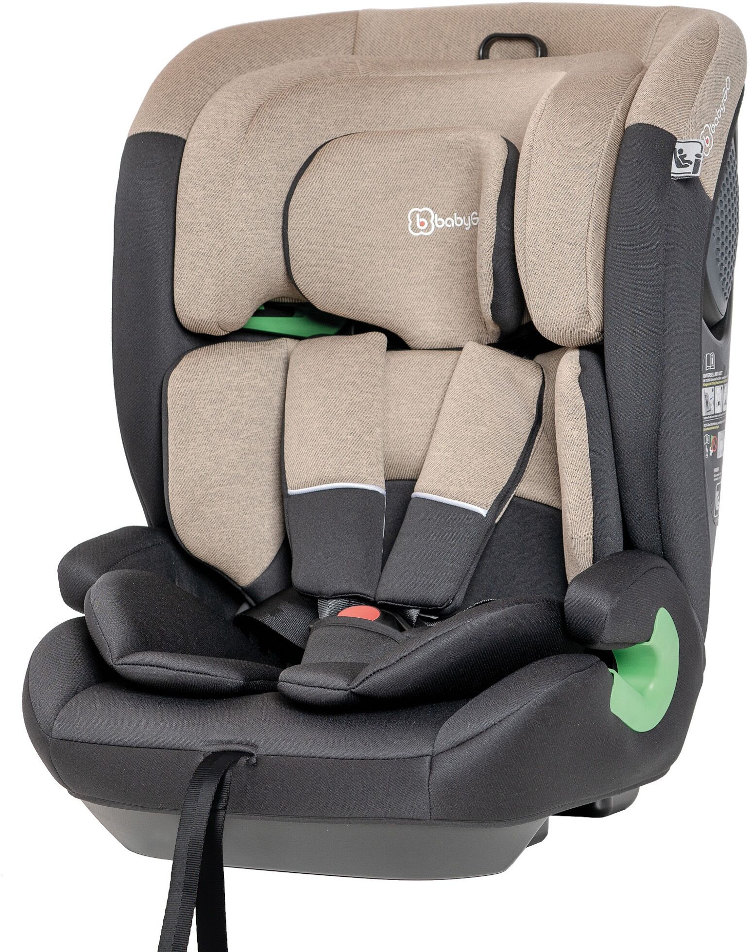 Autokindersitz BABYGO "Lumo", Baby, beige, Polyester, Kindersitze Autokindersitz