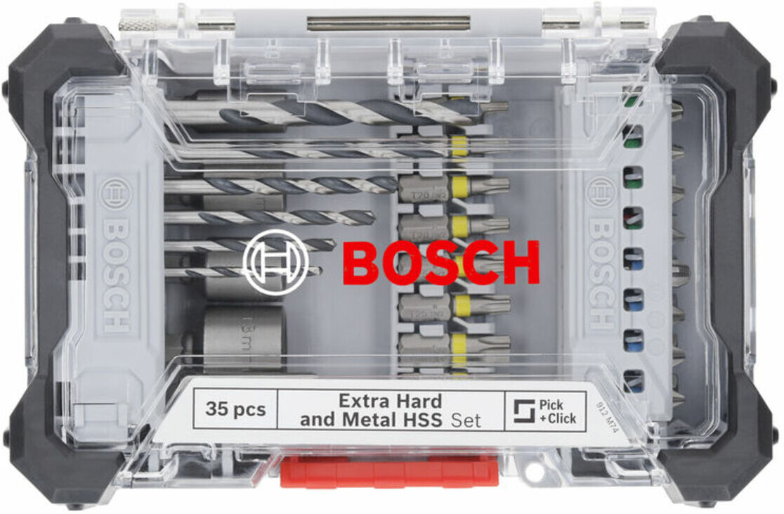 Bosch Extra Hard Schrauberbit‑ und Metal HSS Bohrer-Set, 35‑tlg. (2607017729)