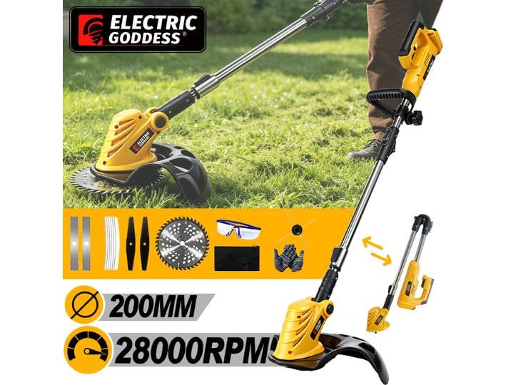 Tondeuse à gazon électrique sans fil Electric Goddess, coupe-herbe sans balais, outil de jardinage électrique pour batteries Dewalt 20V