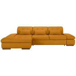 Wohnlandschaft Sanfino Leder Gelb