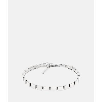 Edelstahlarmband LIEBESKIND BERLIN "Schmuck Geschenk Armkette Berlin Nights", silber (edelstahlfarben), Armbänder, Damen, 21cm, Edelstahl, Edelstahlarmband