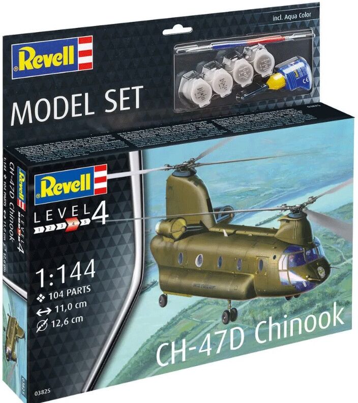 Maquette Hélicoptère Boeing CH-47 Chinook Level 4 échelle 1:144 - Revell
