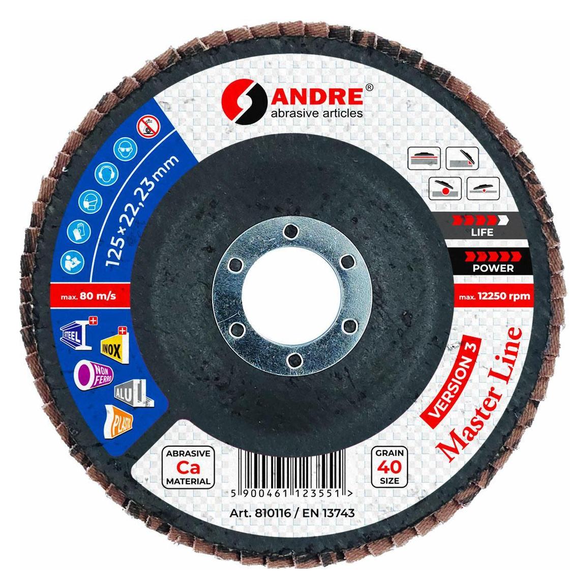 Andre Publishing Andre ściernica Listkowa 125mm P 40 Ceramiczna Master Line Wersja Iii (62610793)