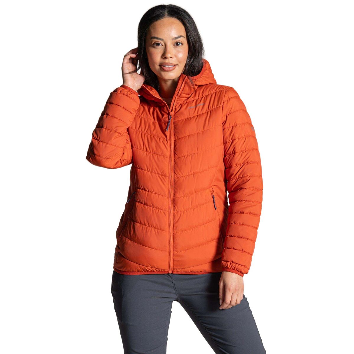 Craghoppers Compresslite IX Hooded Jacket carnelian orange (CAR) 38 CWN301 CAR 12L
