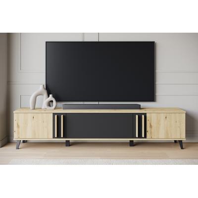 Home affaire "Helsinki, TV-Kommode Breite 180cm" 1 Stk. tlg. modernes Design, 3 Klapptüren