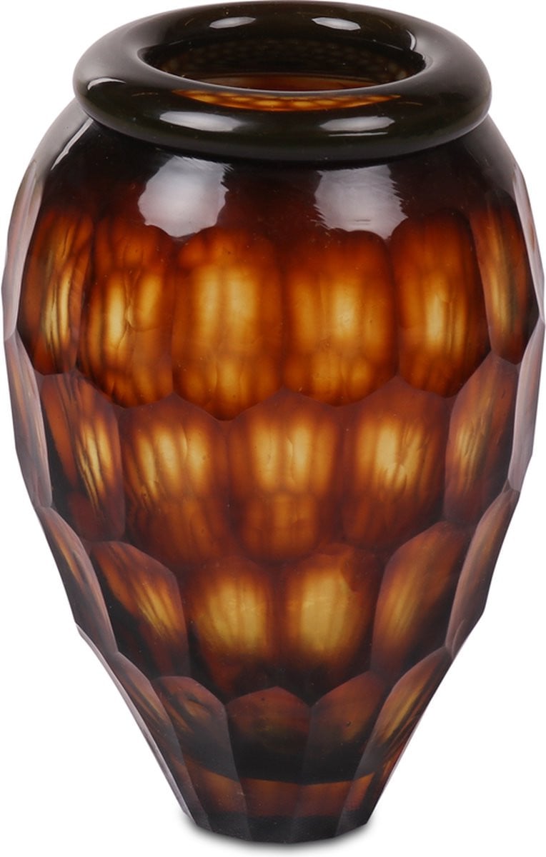 Gert Snel Vaas May glas, Hoogte: 24 cm
