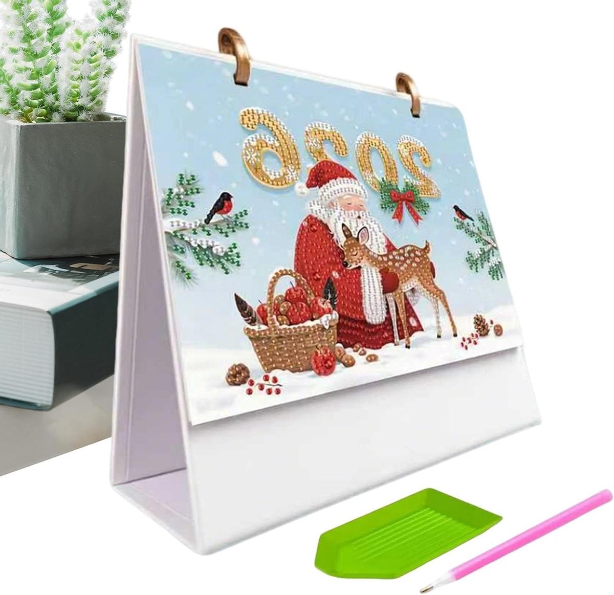 Gem Art Kalender Diamant Schilderij Planner Multicolor 32 x 28 cm