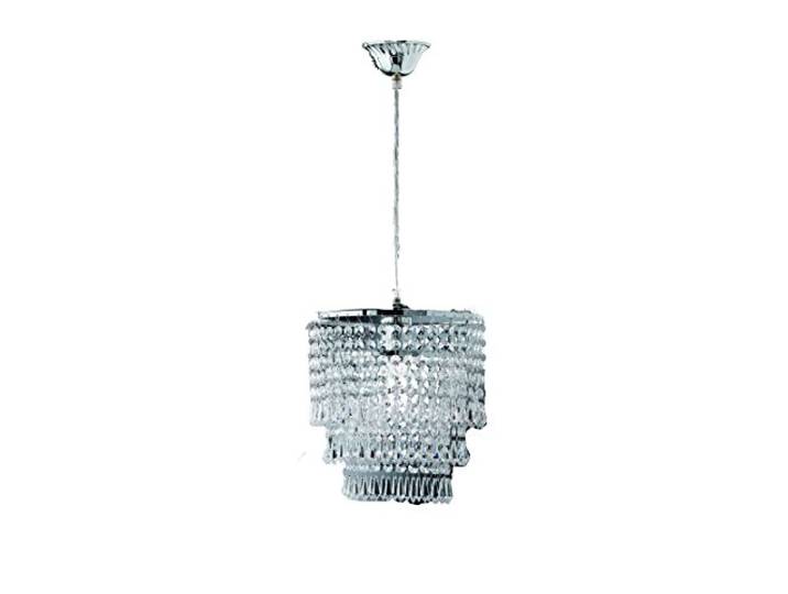 Reality Leuchten Orient R1147-06 Suspension en métal Chorm Acrylique Transparent 1 x E27\, Chrom