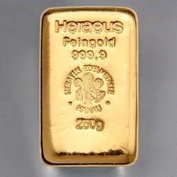 Goldbarren 250g HERAEUS Resale