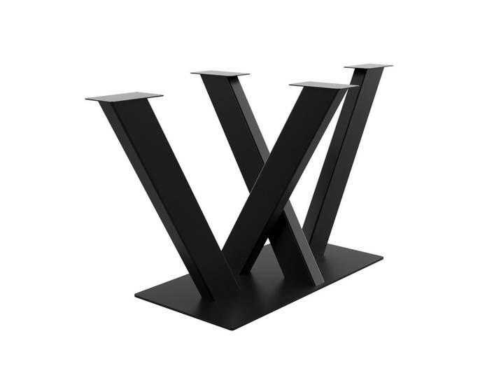 Metalo Pro Tischbeine Enif Metall Schwarz 72cm, 72x72x150 cm, Esszimmer, Esstische, Tischsysteme, Tischgestell