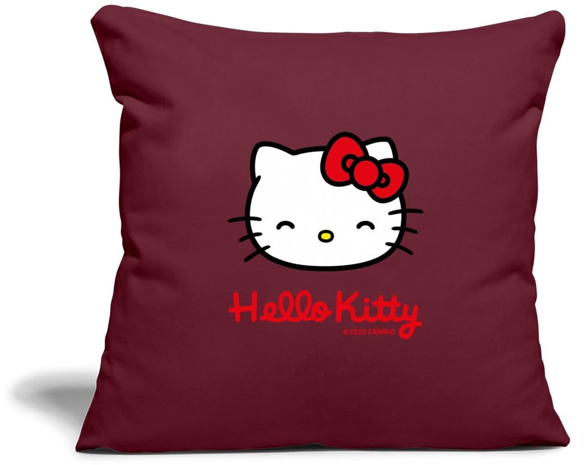 Hello Kitty Sierkussenhoes met Hello Kitty-letters, 45 x 45 cm