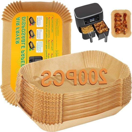 Ninja Accessoires voor heteluchtfriteuses, 200 stuks, Bruin, Geschikt voor modellen van 7-9 liter